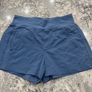 Athleta blue Trekkie shorts size 8!